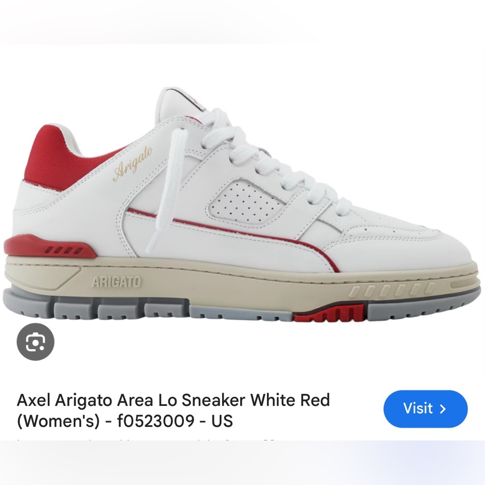 Axel Arigato White and Red Men's Sneakers